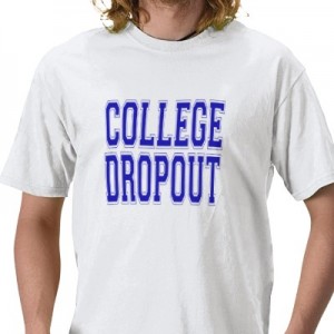 college dropout shirt via zazzle